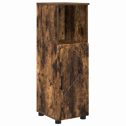 Badeværelsesmøbel sæt 4 stk. Røget eg 61 x 35 x 64 cm