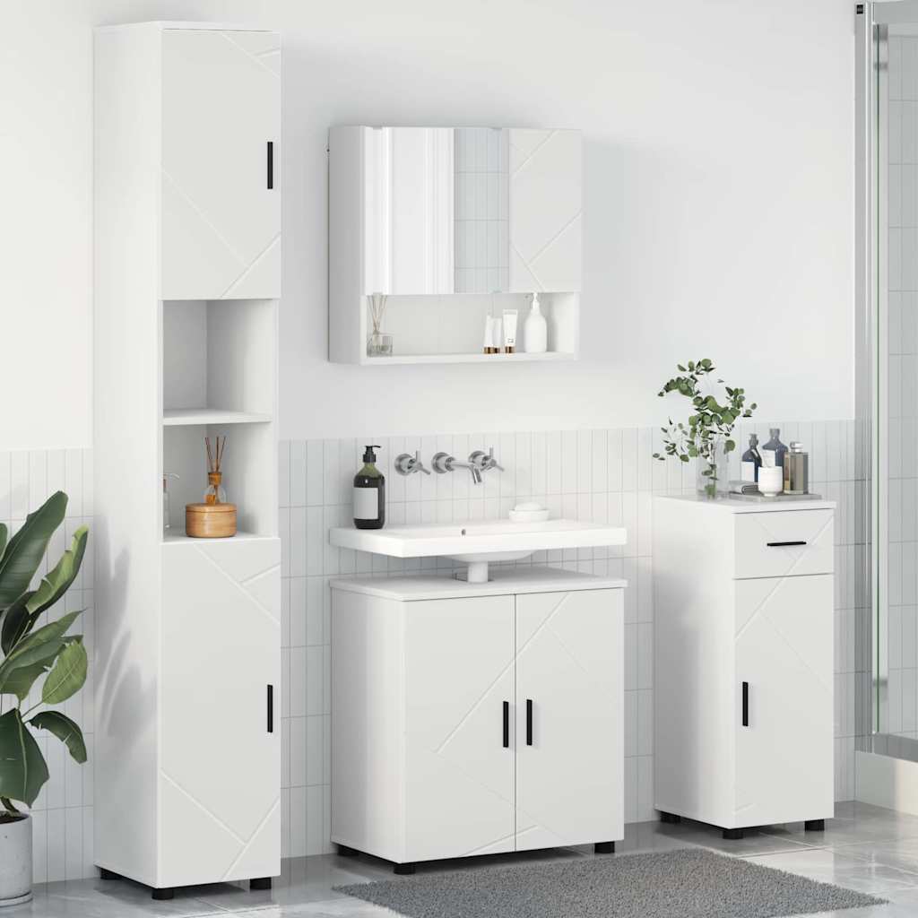 Badevrelsesmbel st 4 stk. Hvid 61 x 35 x 64 cm
