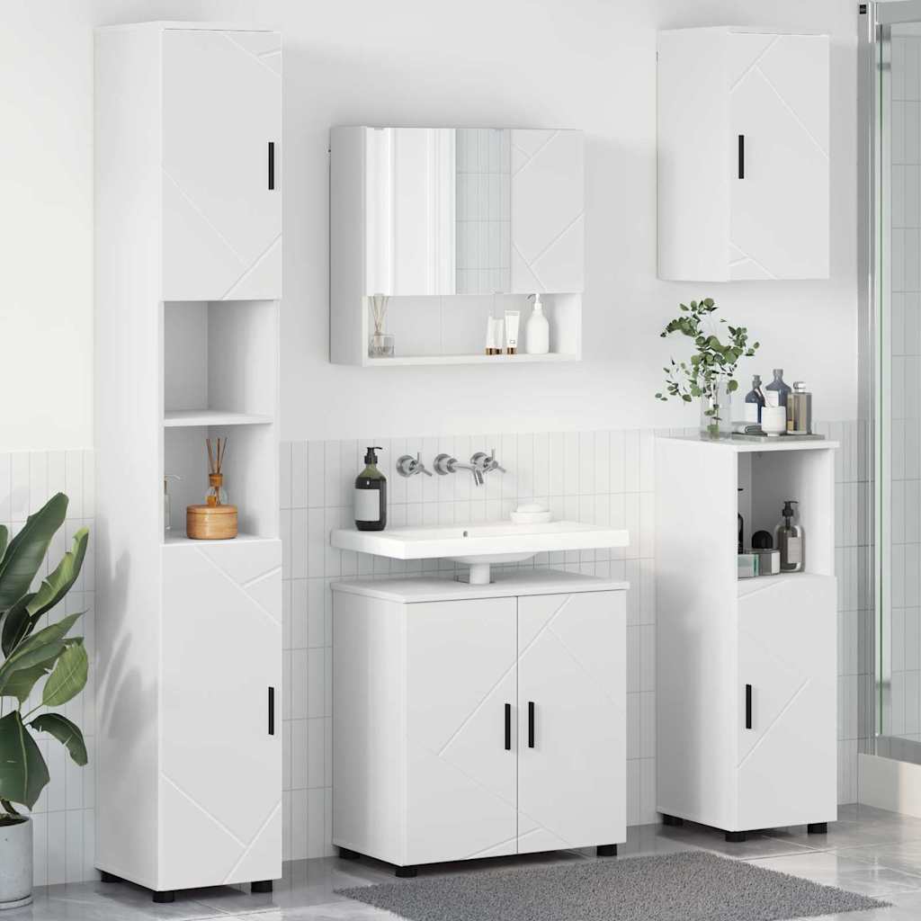Badevrelsesmbel st 5 stk. Hvid 61 x 35 x 64 cm