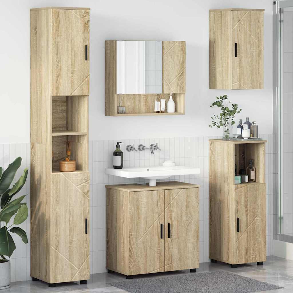 Badevrelsesmbel st 5 stk. Sonoma eg 61 x 35 x 64 cm
