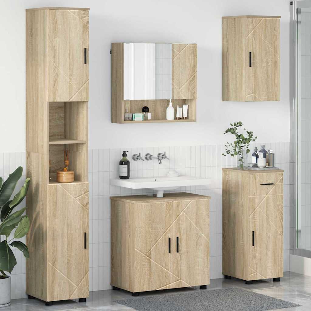 Badevrelsesmbel st 5 stk. Sonoma eg 61 x 35 x 64 cm