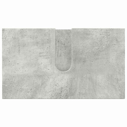 Badeværelsesmøbel sæt 5 pcs Beton Grå Konstrueret træ & Metal