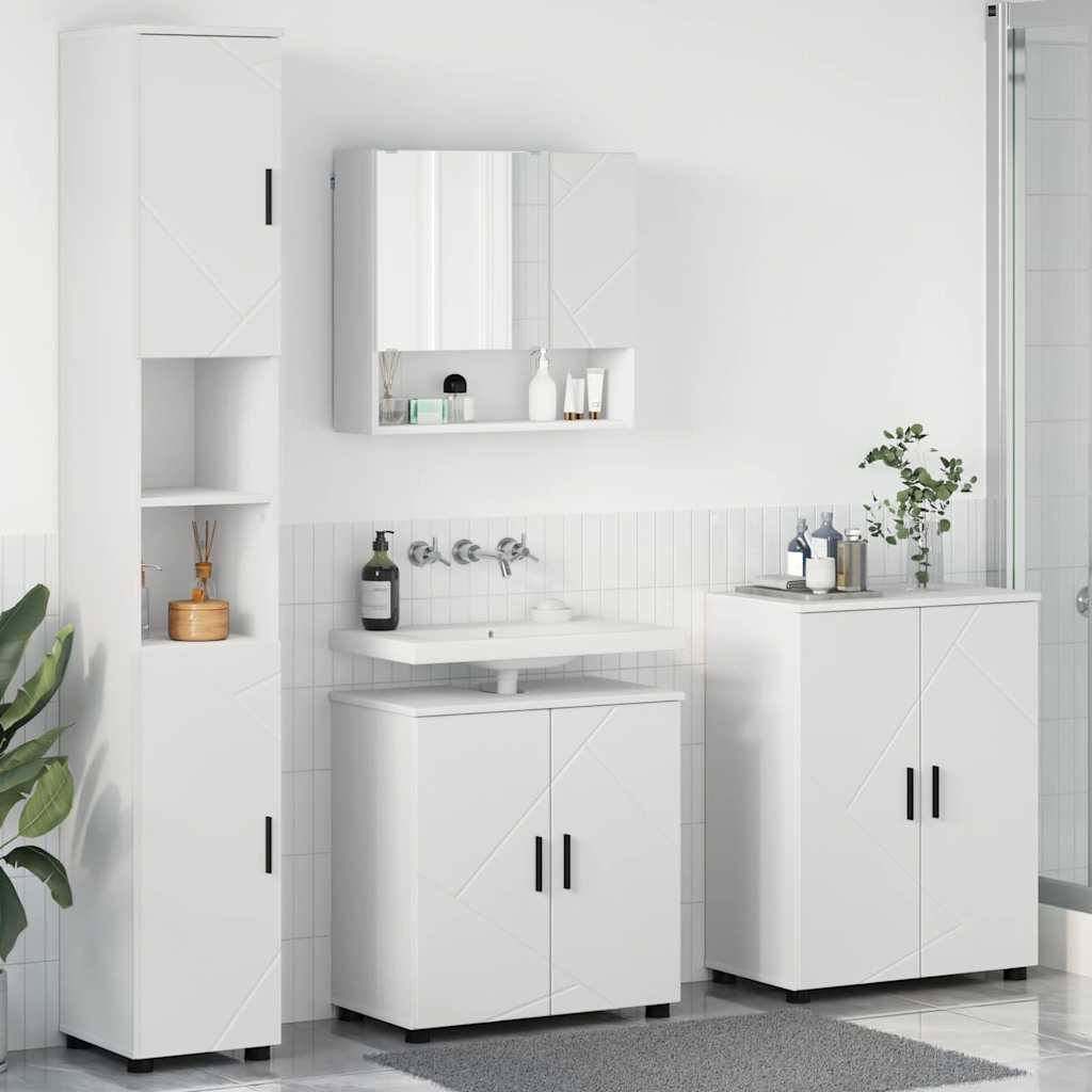 Badevrelsesmbel st 4 stk. Hvid 61 x 35 x 64 cm
