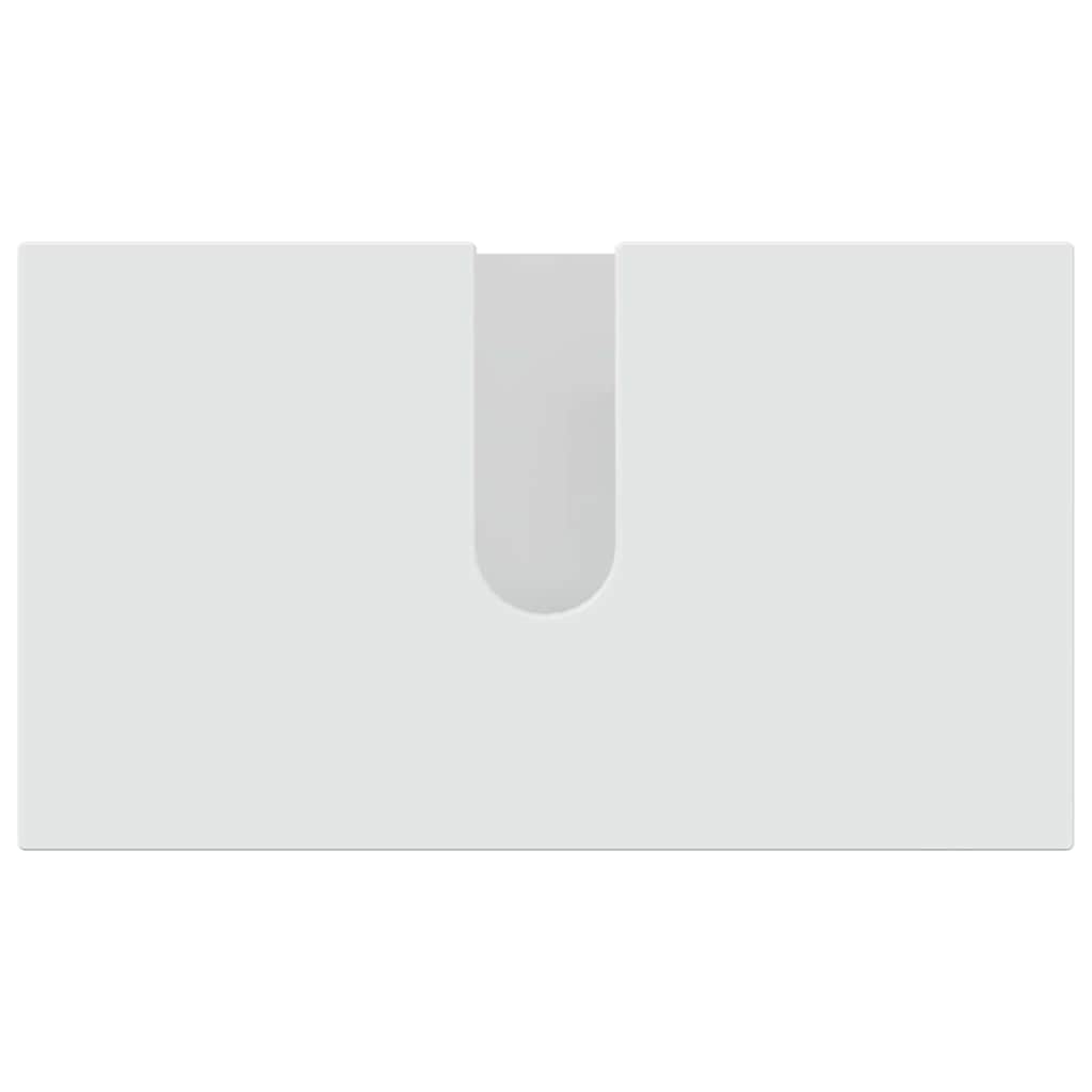 Badeværelsesmøbel sæt Vægmonteret med dør 4 pcs Høj gloss hvid