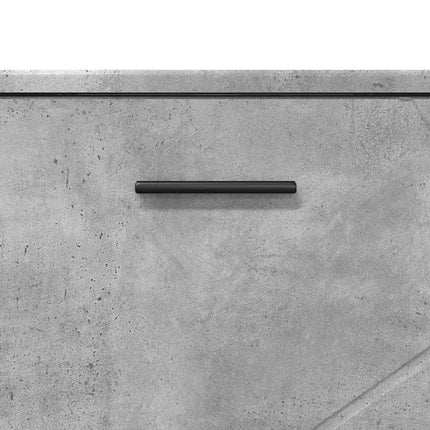 Badeværelsesmøbel sæt 3 pcs Beton Grå Samlet træ og metal