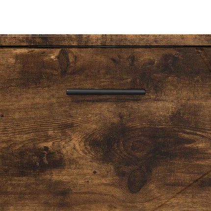 Badeværelsesmøbel sæt 3 stk. Røget eg 76,5 x 35 x 64 cm