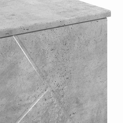 Badeværelsesmøbel sæt 3 pcs Beton Grå Samlet træ og metal