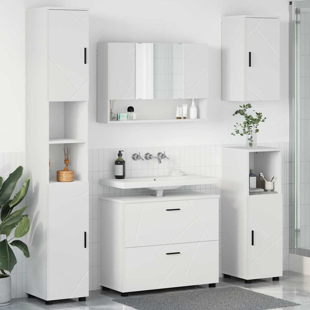 Badevrelsesmbel st 5 stk. Hvid 35 x 30 x 192 cm
