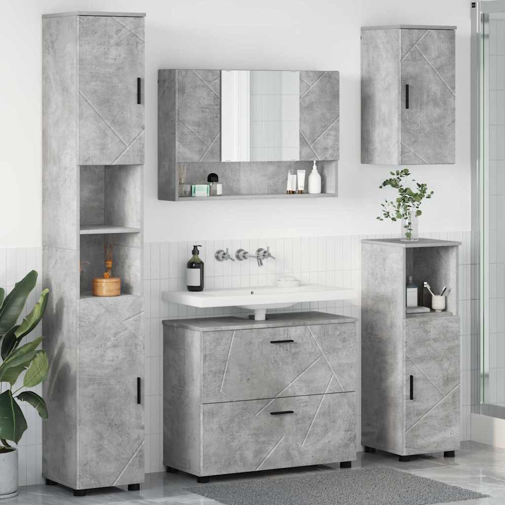 Badevrelsesmbel st 5 stk. Beton Gr 35 x 30 x 192 cm