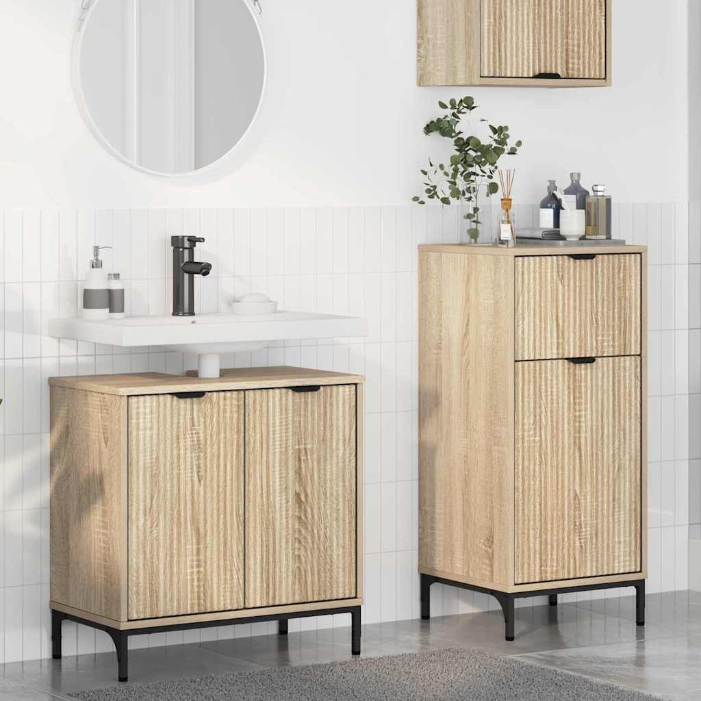 Badevrelsesmbel st 2 stk. Sonoma eg 39,5 x 36 x 88 cm