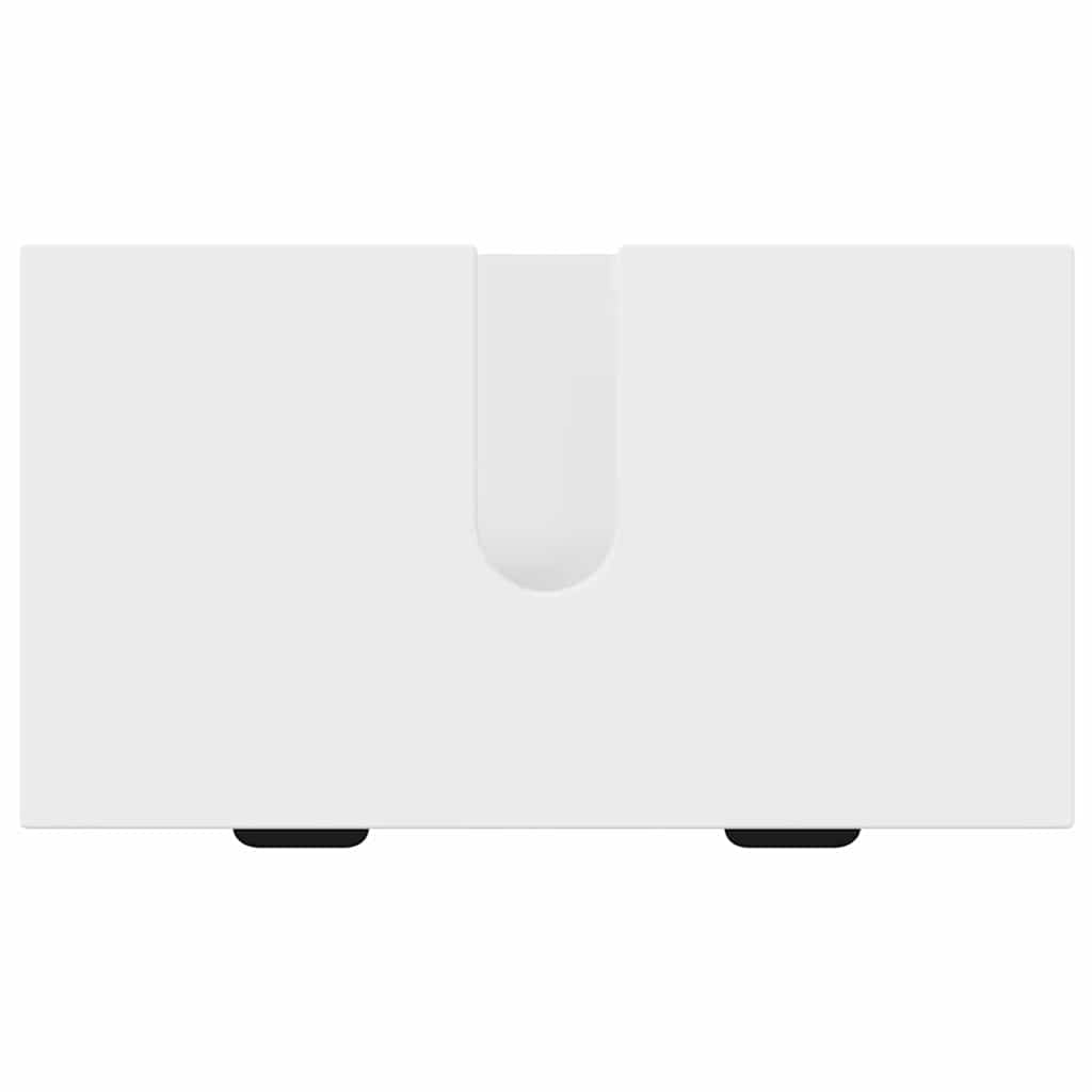 Badeværelsesmøbel sæt med skuffe 3 pcs Hvid Samlet træ og metal