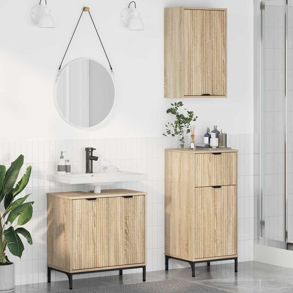 Badevrelsesmbel st 3 stk. Sonoma eg 39,5 x 36 x 88 cm