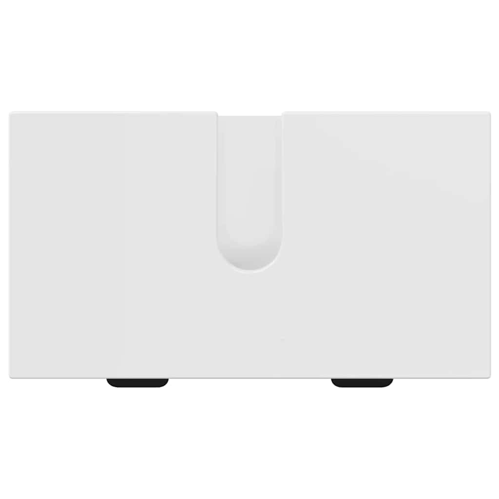 Badeværelsesmøbel sæt 3 pcs Hvid højglans Konstrueret træ