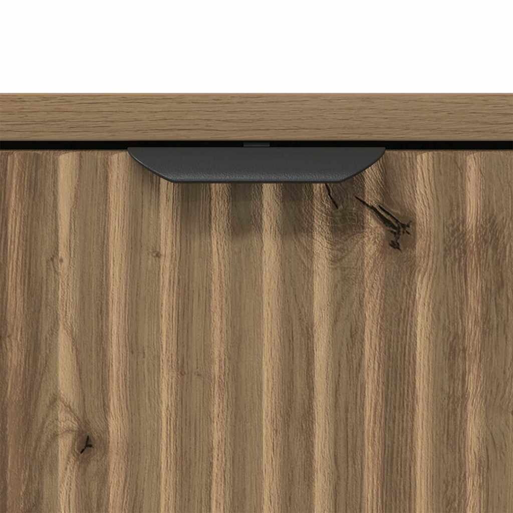 Badeværelsesmøbel sæt 3 pcs Artisan Egetræ Samlet træ og metal