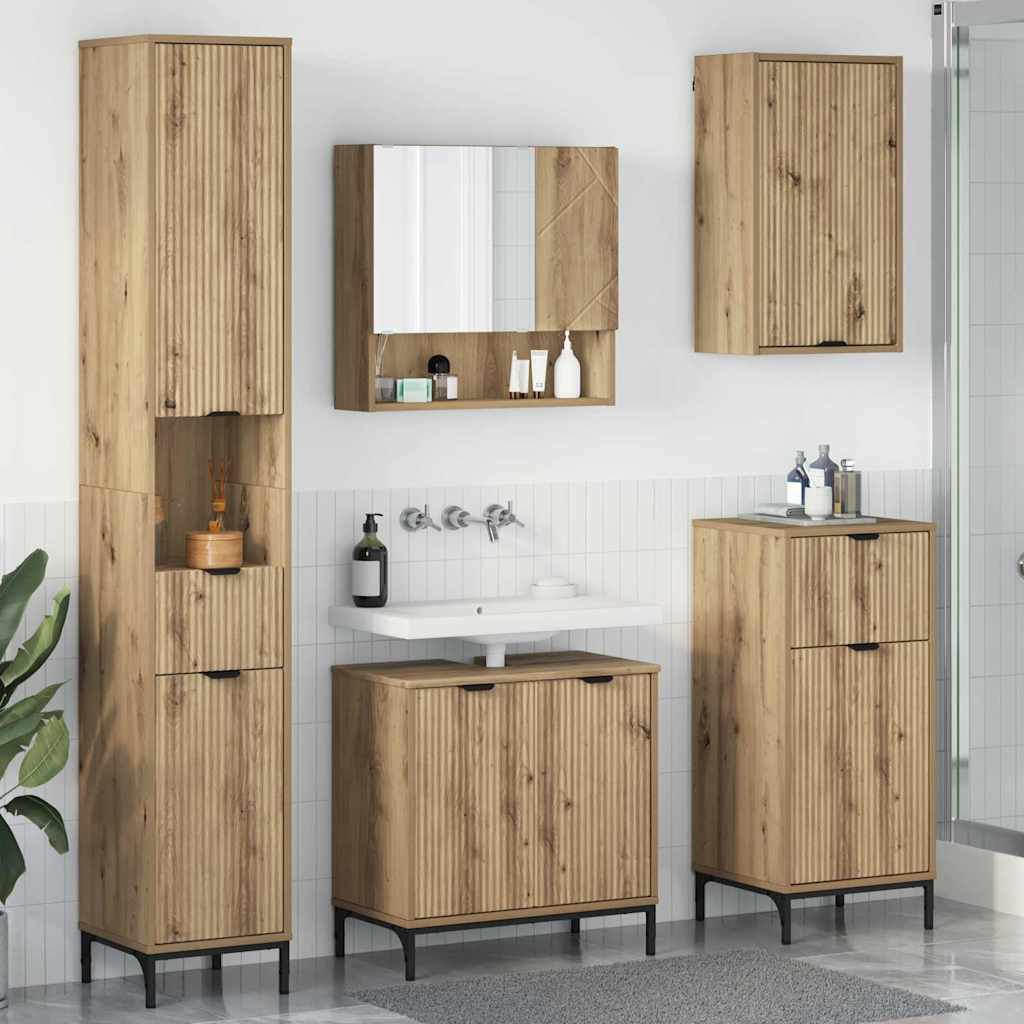 Badevrelsesmbel st 4 stk. Artisan Egetr Fineret tr, Metal