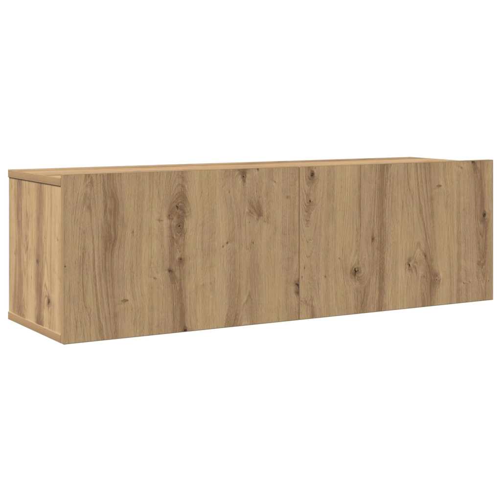 TV Enheder Vægmonteret 4 pcs Artisan Egetræ Konstrueret træ