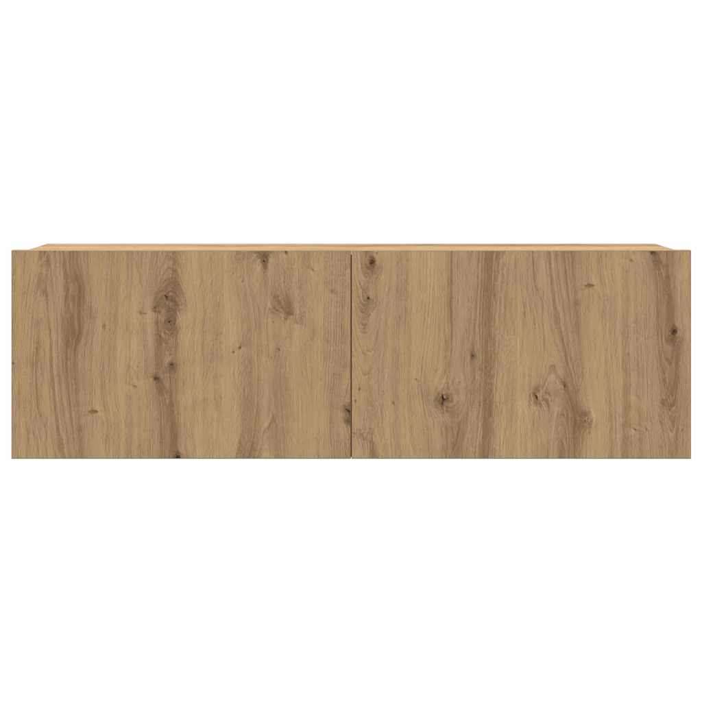 TV Enheder Vægmonteret 4 pcs Artisan Egetræ Konstrueret træ
