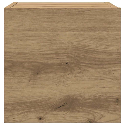TV Enheder Vægmonteret 4 pcs Artisan Egetræ Konstrueret træ