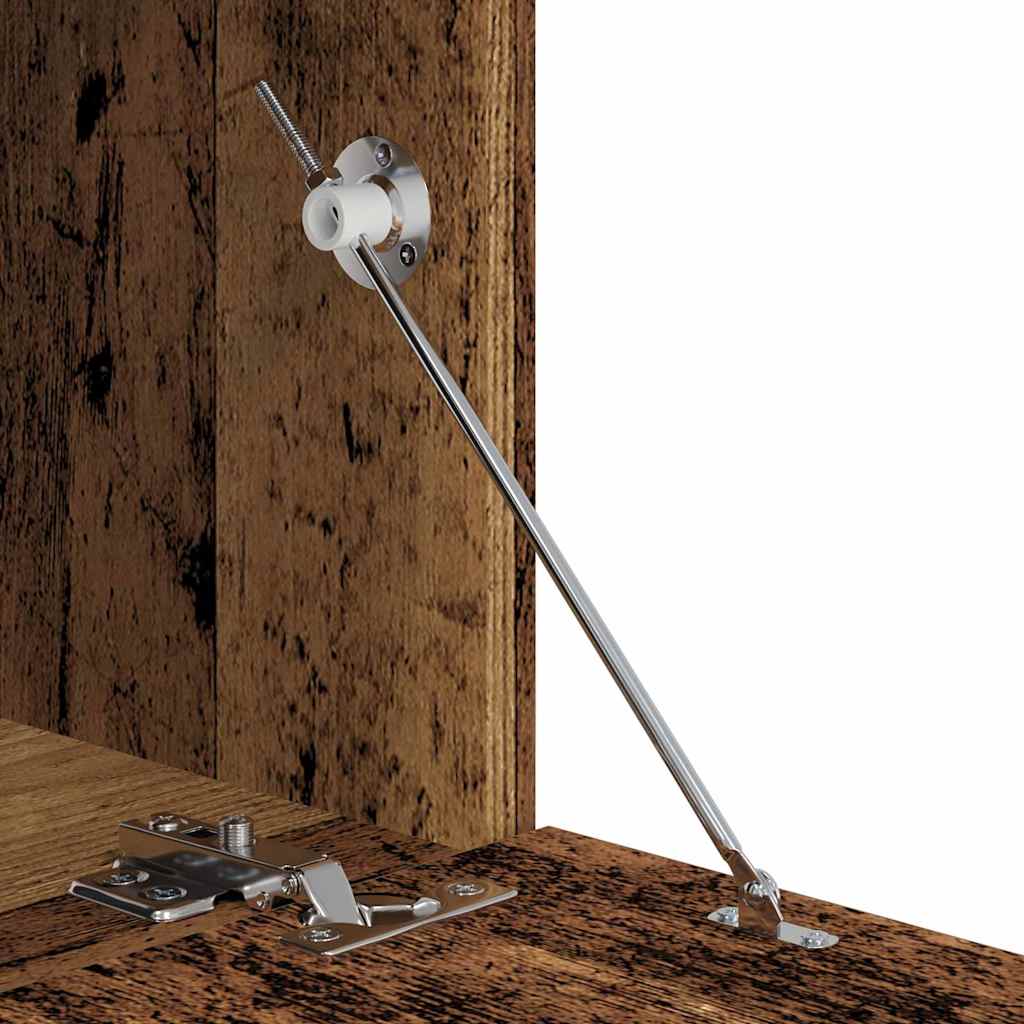 TV-møbelsæt Vægmonteret 4 pcs Gammelt træ Konstrueret træ