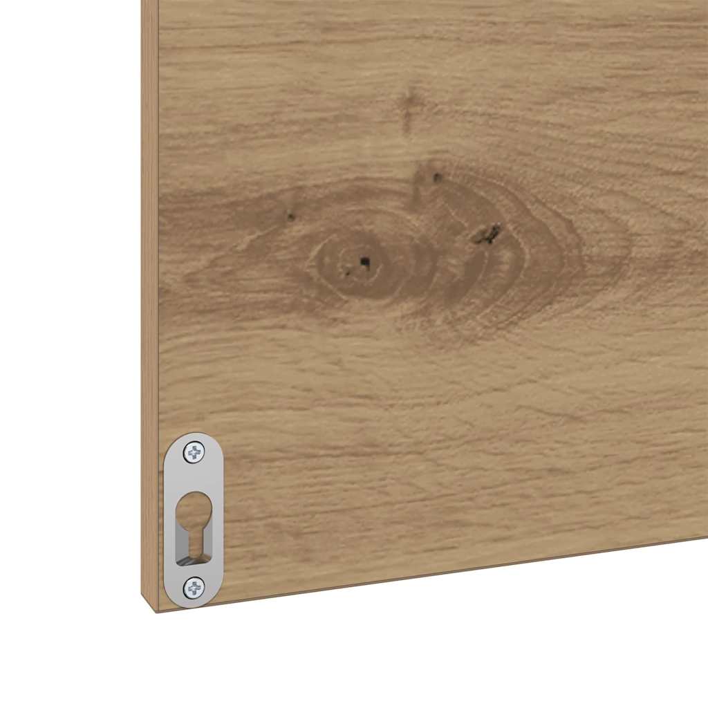 Badeværelsesmøbel sæt 3 pcs Artisan Egetræ Konstrueret træ