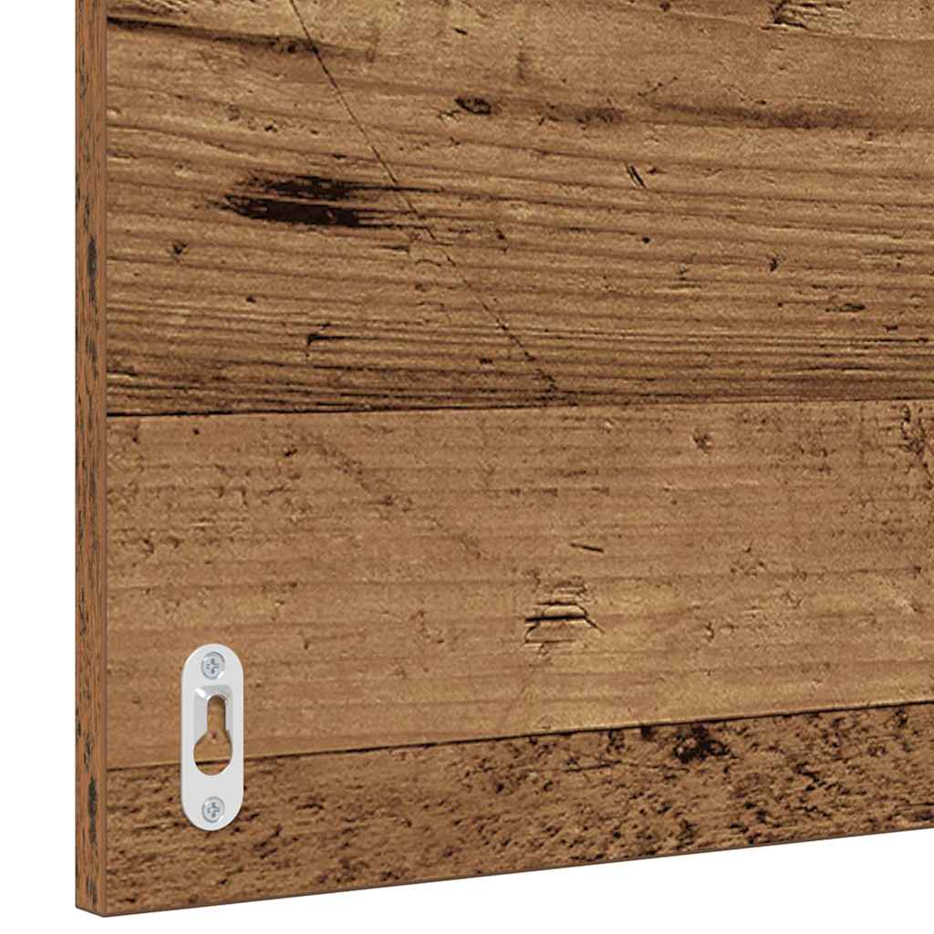 Badeværelsesmøbel sæt 2 pcs Gammelt træ og Hvid Konstrueret træ