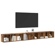 TV-møbelsæt 3 pcs Gammelt træ 37 x 35 x 107 cm Konstrueret træ