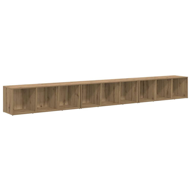 TV-møbelsæt Vægmonteret 3 pcs Artisan Egetræ 37 x 35 x 107 cm
