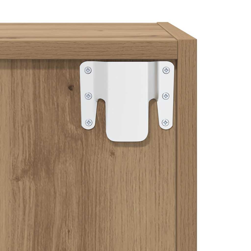 TV-møbelsæt Vægmonteret 2 pcs Artisan Egetræ 37 x 37 x 72 cm
