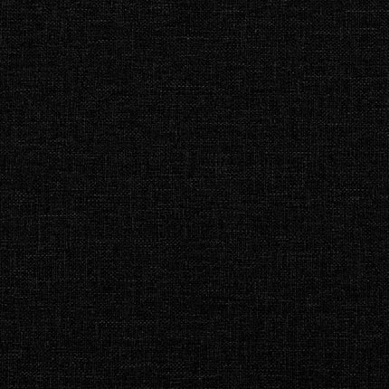Hjørnesengramme med hovedgærde Sort 100 cm x 200 cm Stof