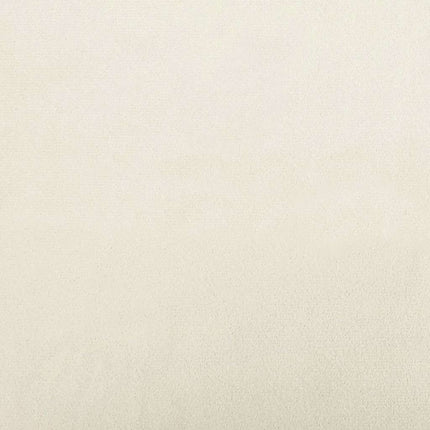 Hjørnesengramme med hovedgærde Creme 90 cm x 200 cm Fløjl