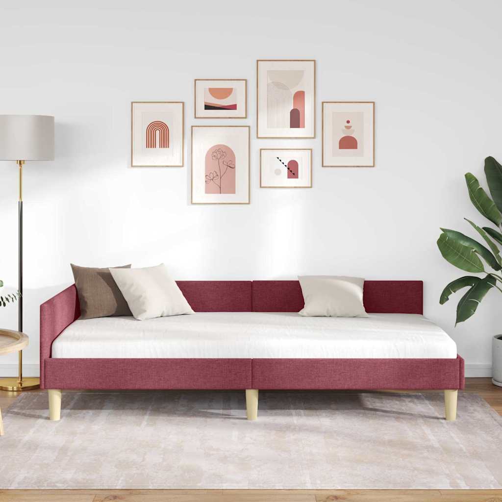 Hjørnesengramme Vinrød 80 x 200 cm Stof