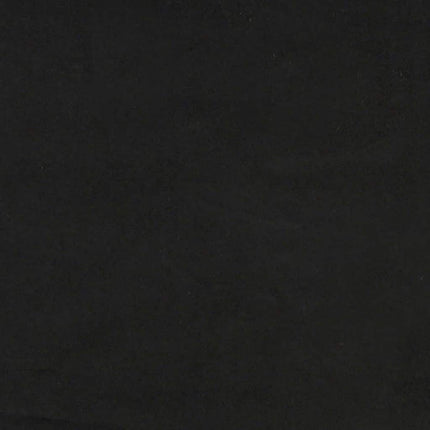 Hjørnesengramme med hovedgærde Sort 90 cm x 190 cm Fløjl
