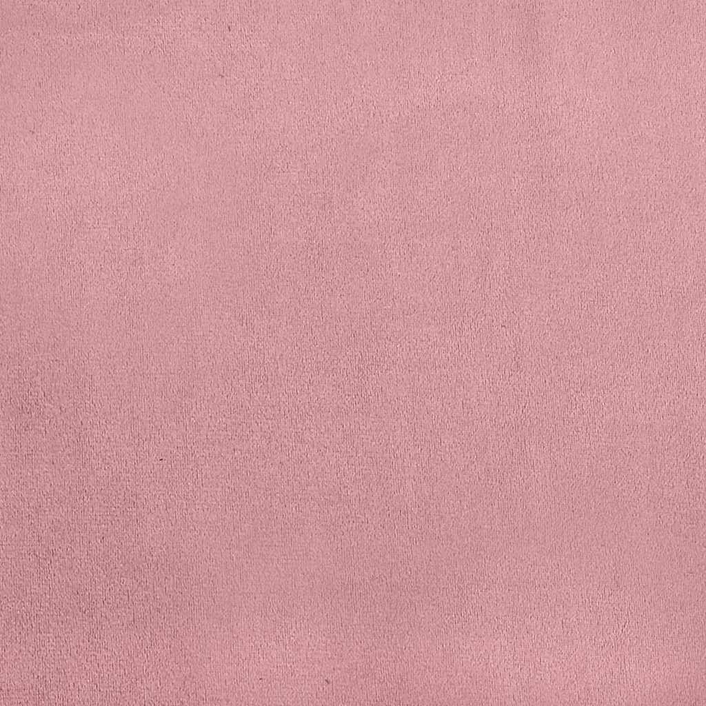 Hjørnesengramme Lyserød 100 x 200 cm Fløjl