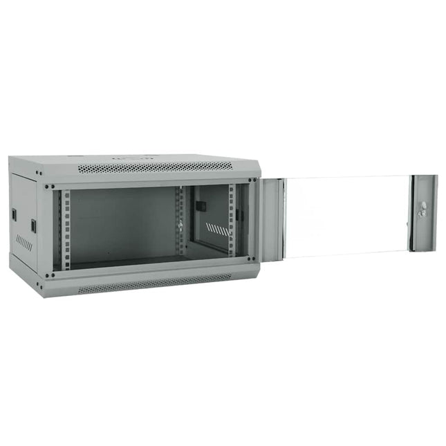 Netværksskab med opbevaring Grå 60 x 45 x 35 cm Stål