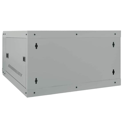 Netværksskab med opbevaring Grå 53 x 60 x 30 cm Stål
