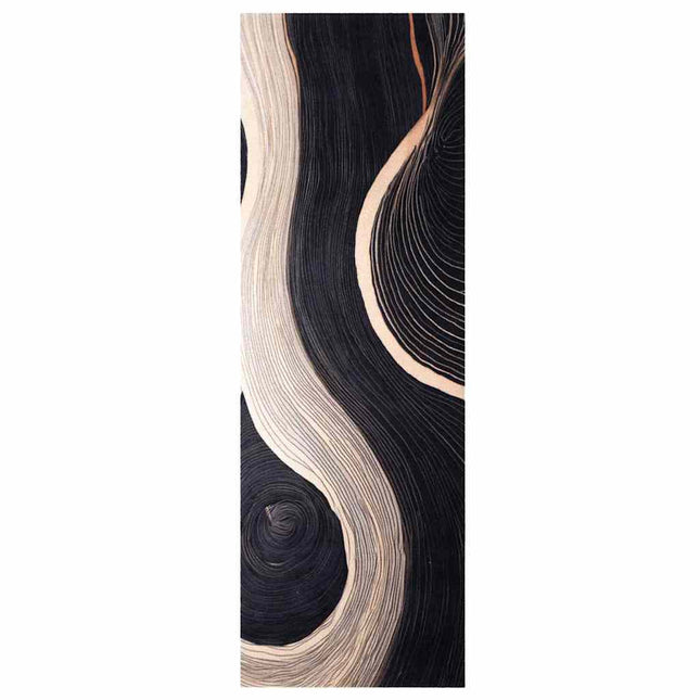 Køkken tæppe Sort 180 x 60 cm Fløjl