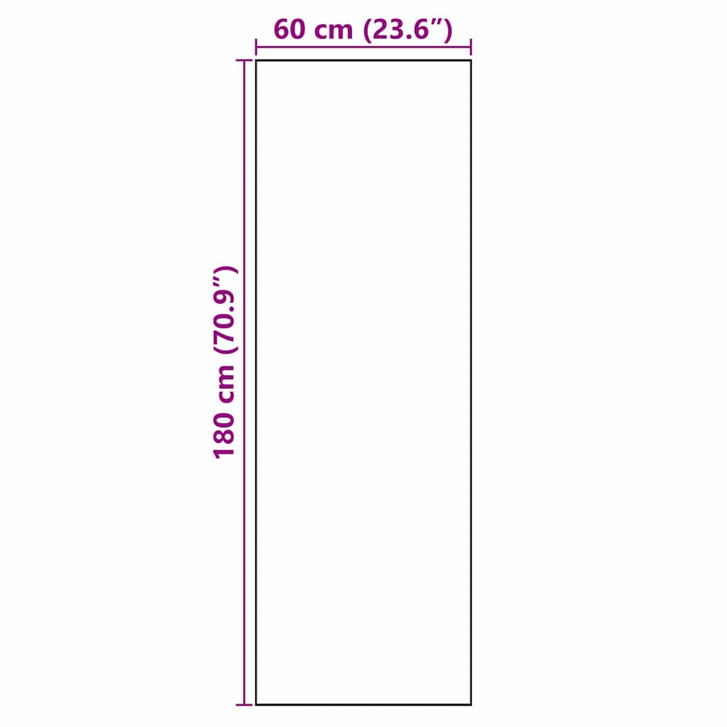 Køkken tæppe Sort 180 x 60 cm Fløjl
