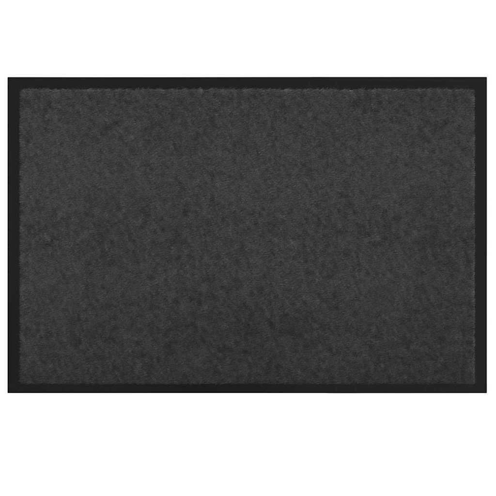Dørmåtte Antracit 60 x 40 x 1.2 cm Teddy Stof billede
