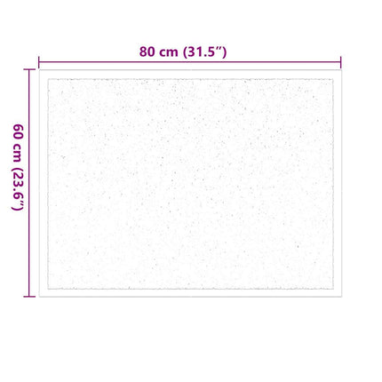 Dørmåtte Antracit 60 x 40 x 1.2 cm Teddy Stof