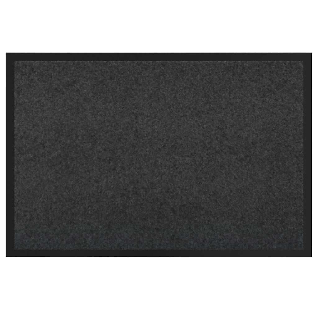 Dørmåtte i teddystof - antracit 60 × 40 × 1,2 cm