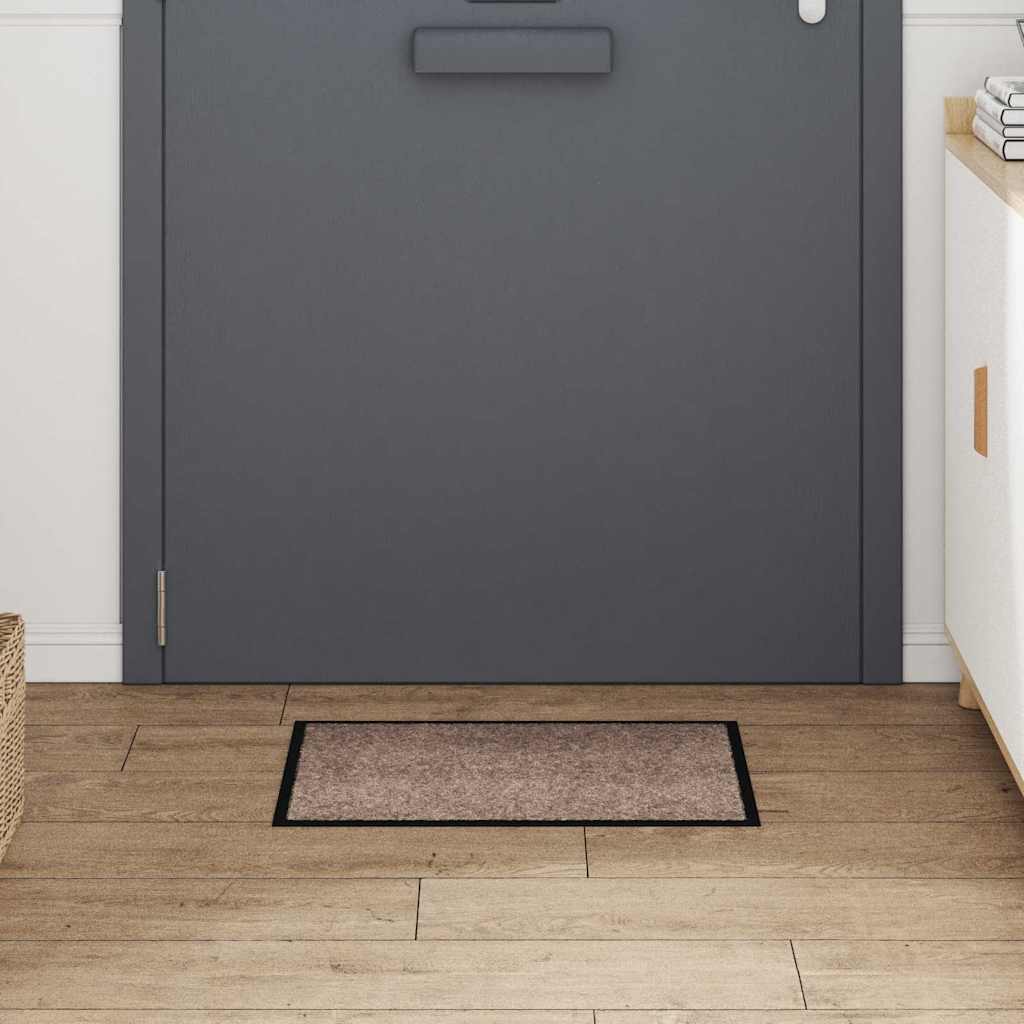Dørmåtte Beige 60 x 40 x 1.2 cm Teddy Stof