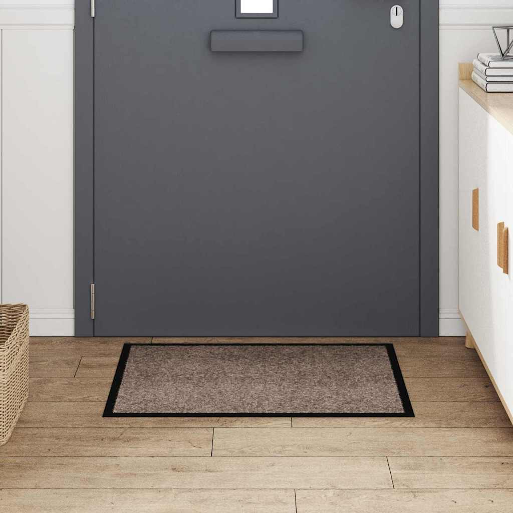 Dørmåtte Beige 60 x 40 x 1.2 cm Teddy Stof