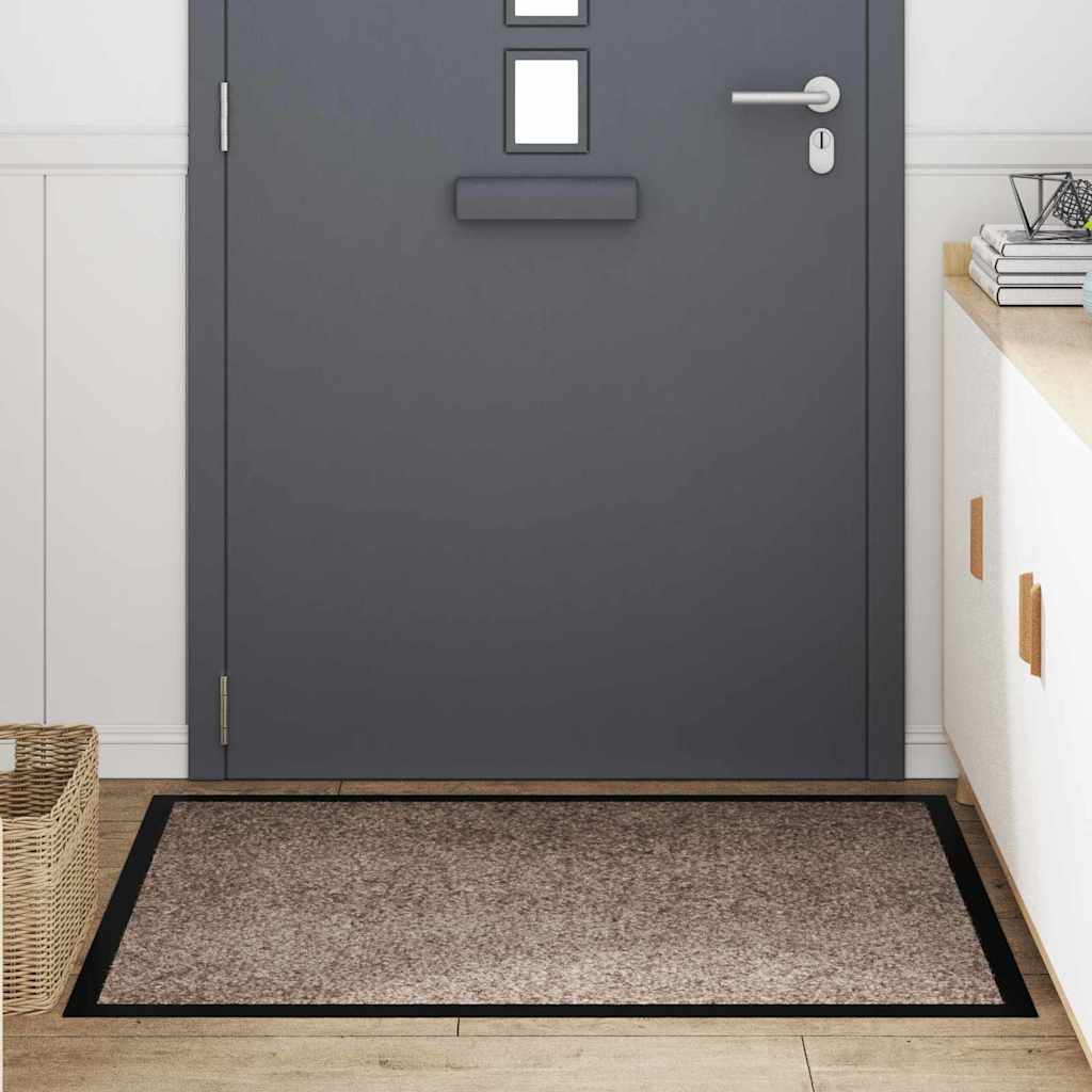 Dørmåtte Beige 60 x 40 x 1.2 cm Teddy Stof