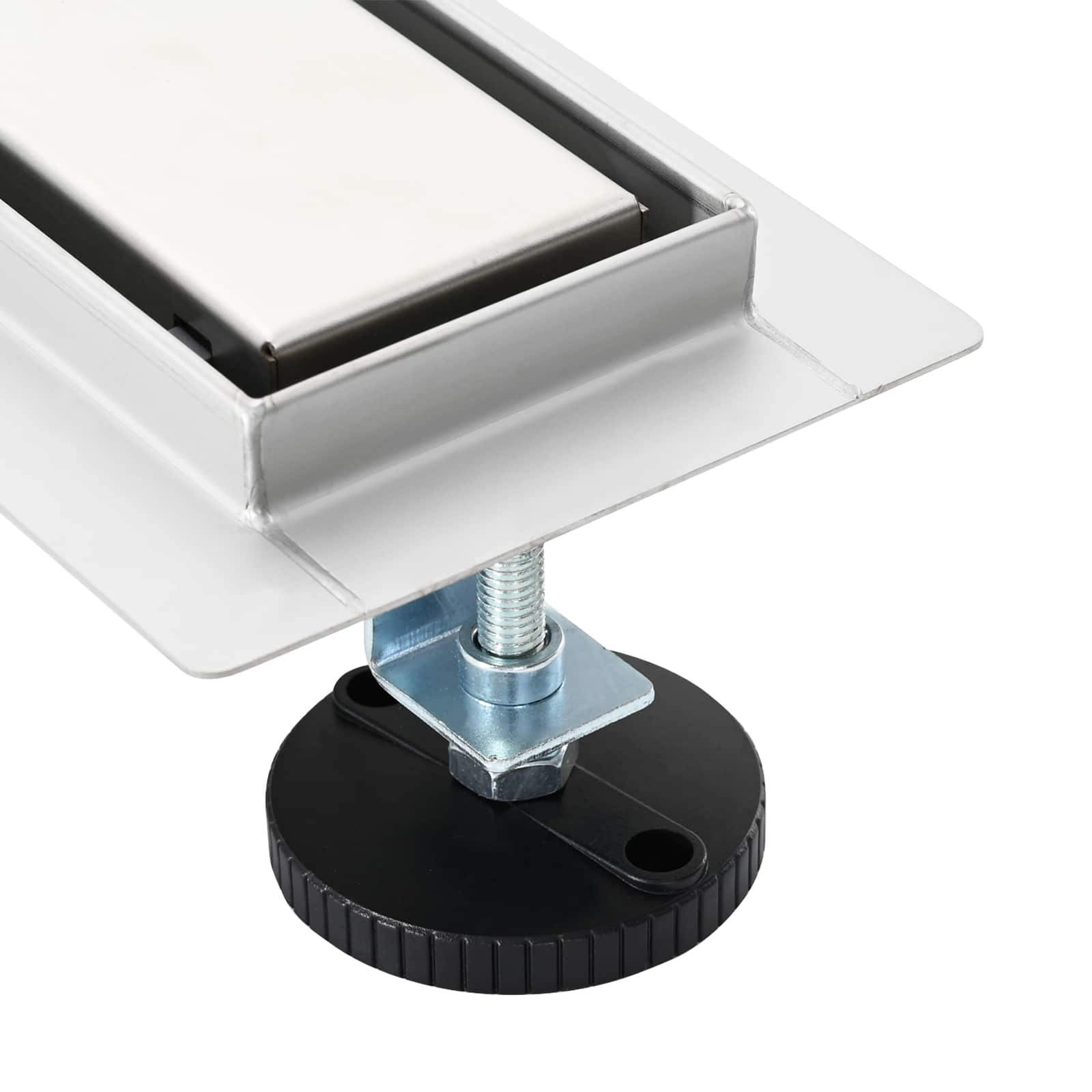 Bruserafløb 2-i-1 med 360° Siphon Sølv 100 cm Rustfrit Stål 304