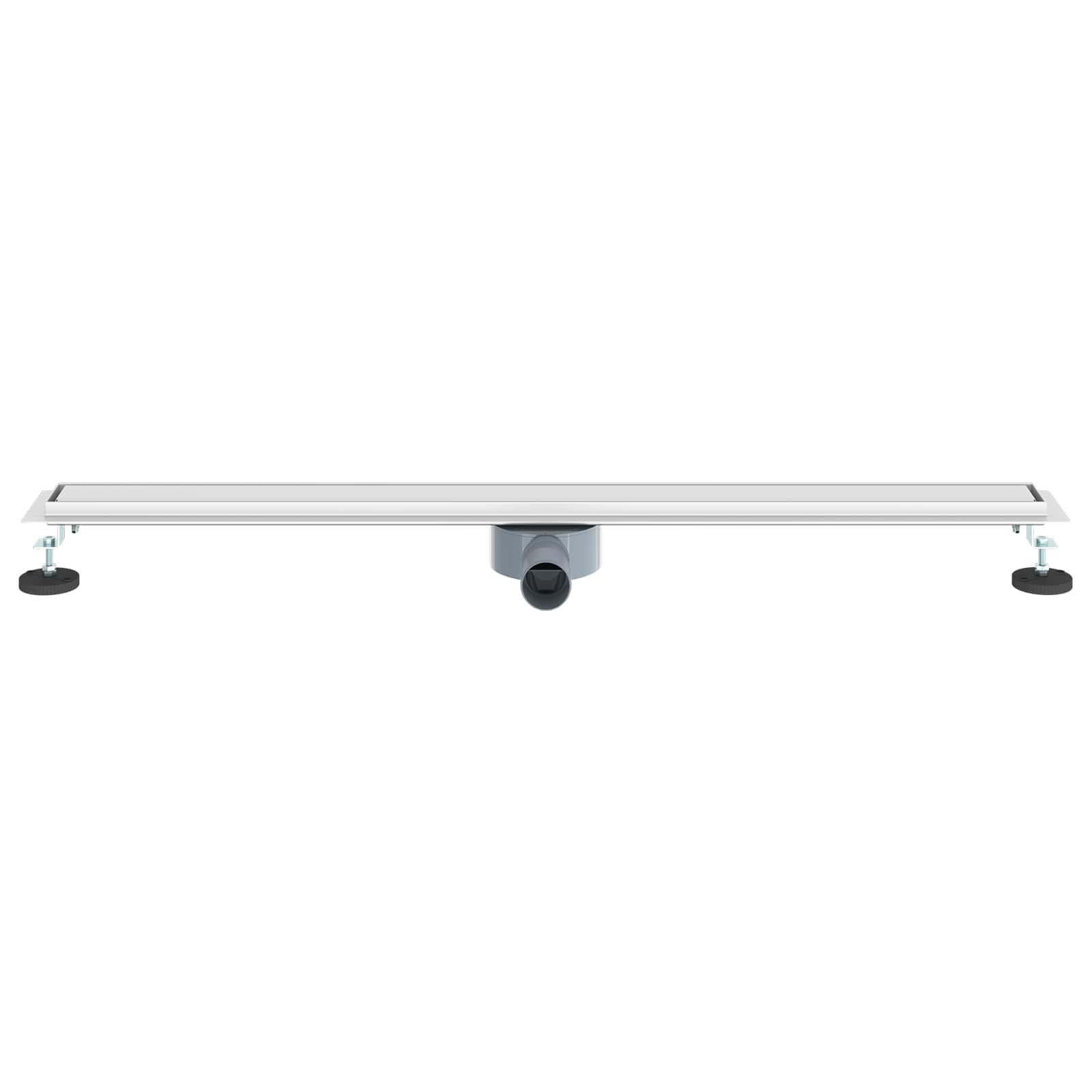 Bruserafløb 2-i-1 med 360° Siphon Sølv 100 cm Rustfrit Stål 304