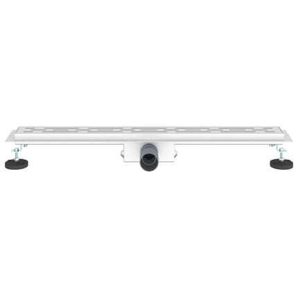 Bruserafløb med linje design Sølv 70 cm Rustfrit Stål 304