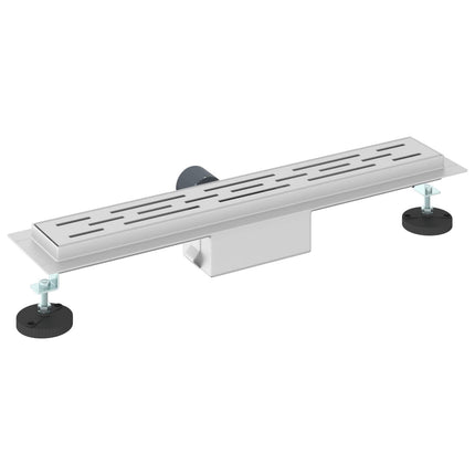 Bruserafløb med linje design Sølv 60 cm Rustfrit Stål 304