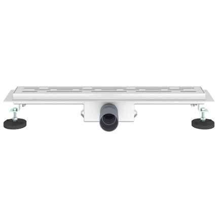 Bruserafløb med linje design Sølv 60 cm Rustfrit Stål 304