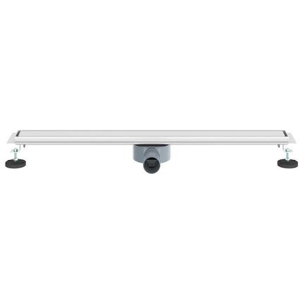 Bruserafløb 2-i-1 med 360° Siphon Sølv 80 cm Rustfrit Stål 304