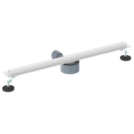 360° Bruserafløb med slank model Sølv 70 cm Rustfrit Stål 304